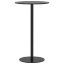 vidaXL fekete acél kerek kerti asztal Ø60 x 105 cm