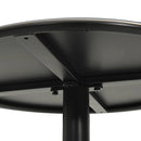 vidaXL fekete acél kerek kerti asztal Ø60 x 105 cm