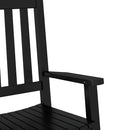 vidaXL 2 db fekete tömör nyárfa gyerekhintaszék