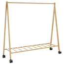 vidaXL bambusz ruhaállvány polcokkal és kerekekkel 103 x 40 x 183 cm