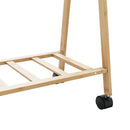 vidaXL bambusz ruhaállvány polcokkal és kerekekkel 103 x 40 x 183 cm
