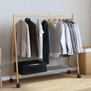 vidaXL bambusz ruhaállvány polcokkal és kerekekkel 103 x 40 x 183 cm