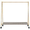 vidaXL bambusz ruhaállvány polcokkal és kerekekkel 103 x 40 x 183 cm