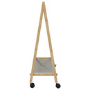 vidaXL bambusz ruhaállvány polcokkal és kerekekkel 103 x 40 x 183 cm