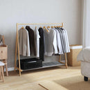 vidaXL bambusz ruhaállvány polcokkal 106 x 34 x 102 cm