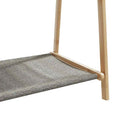 vidaXL bambusz ruhaállvány polcokkal 106 x 34 x 102 cm