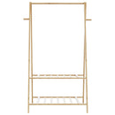 vidaXL bambusz ruhaállvány polcokkal 96 x 45,5 x 150,5 cm