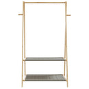 vidaXL bambusz ruhaállvány polcokkal 96 x 45,5 x 150,5 cm