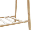 vidaXL bambusz ruhaállvány polcokkal 132 x 45,5 x 150,5 cm