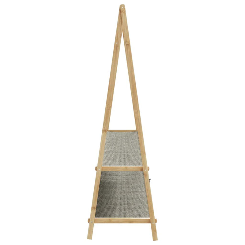 vidaXL bambusz ruhaállvány polcokkal 132 x 45,5 x 150,5 cm