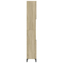 vidaXL sonoma tölgy színű szerelt fa fürdőszobaszekrény 30x30x190 cm