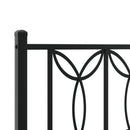 vidaXL fekete fém ágykeret fej- és lábtámlával 90 x 200 cm
