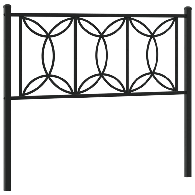 vidaXL fekete fém fejtámla 107 cm