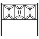 vidaXL fekete fém fejtámla 107 cm