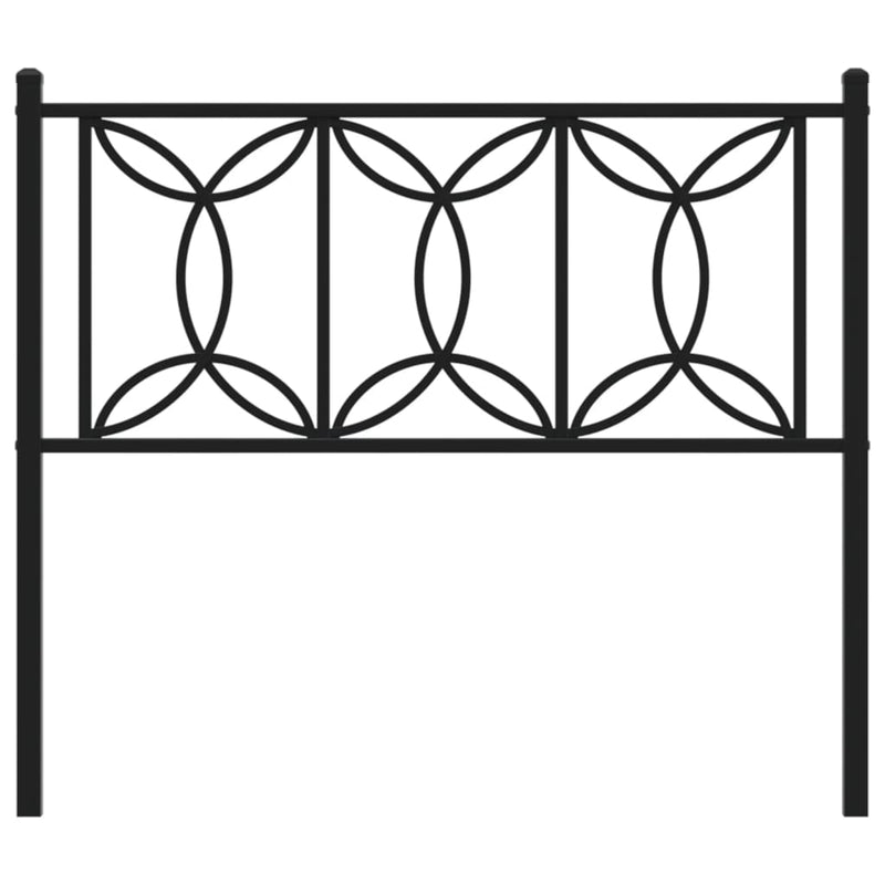 vidaXL fekete fém fejtámla 107 cm