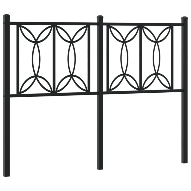 vidaXL fekete fém fejtámla 120 cm