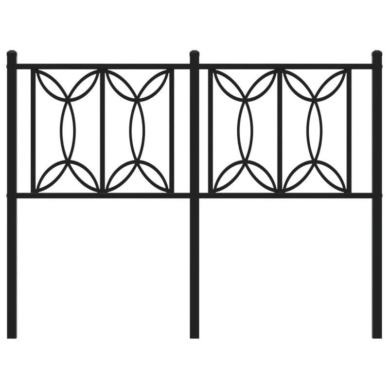 vidaXL fekete fém fejtámla 120 cm