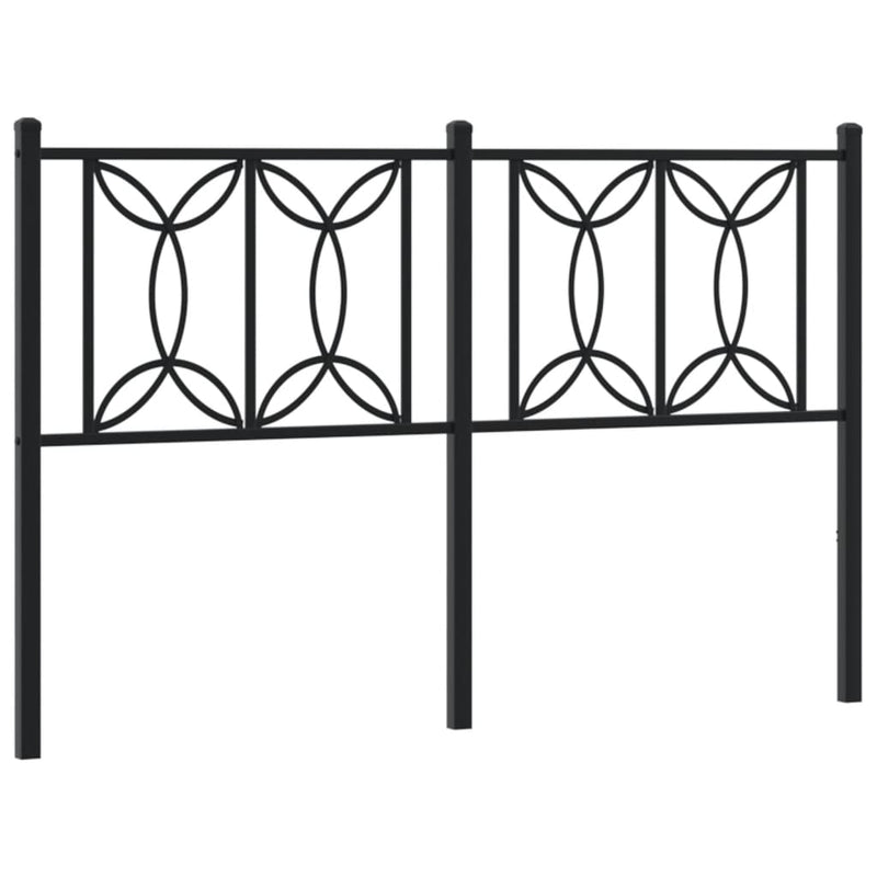 vidaXL fekete fém fejtámla 140 cm