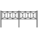 vidaXL fekete fém fejtámla 200 cm