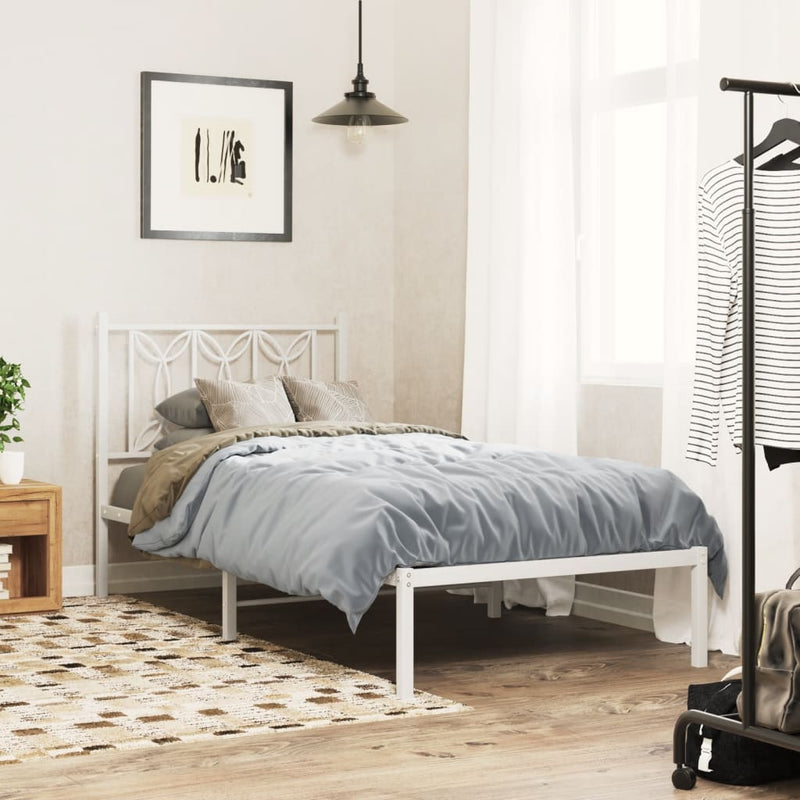 vidaXL fehér fém fejtámla 80 cm