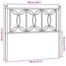 vidaXL fehér fém fejtámla 100 cm