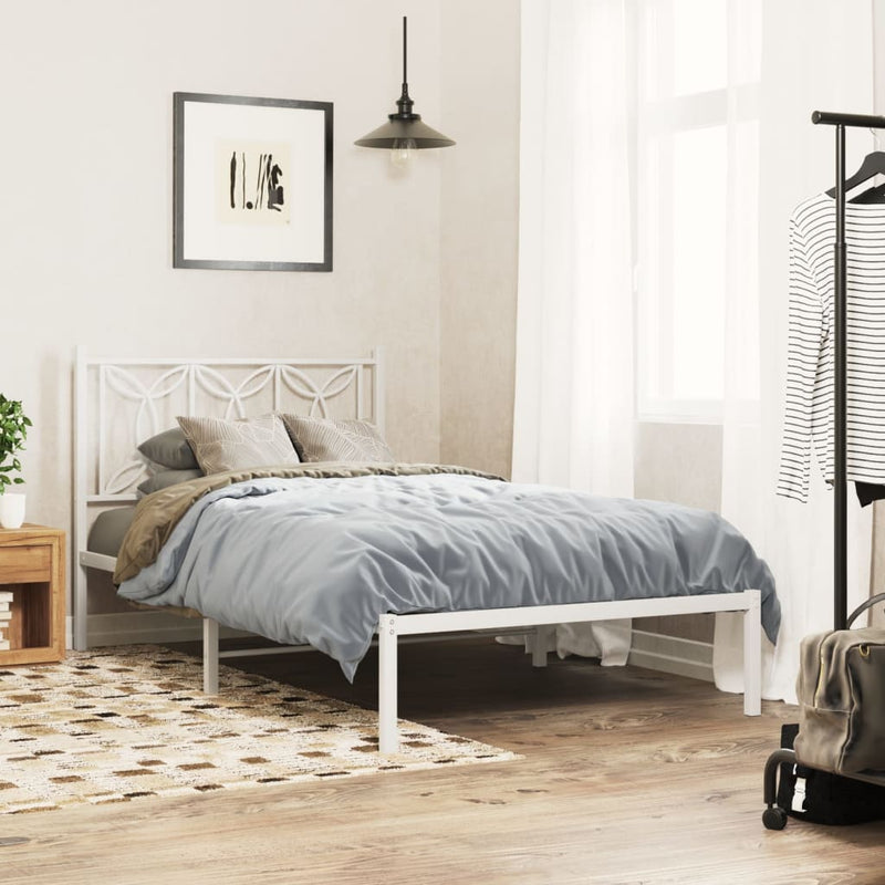 vidaXL fehér fém fejtámla 107 cm