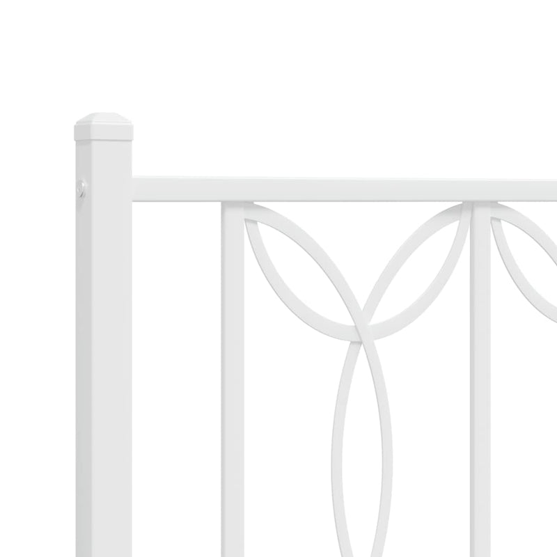 vidaXL fehér fém fejtámla 107 cm