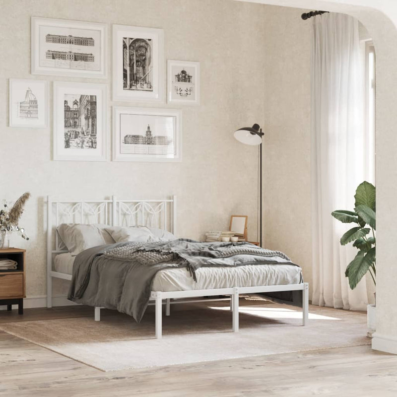 vidaXL fehér fém fejtámla 120 cm