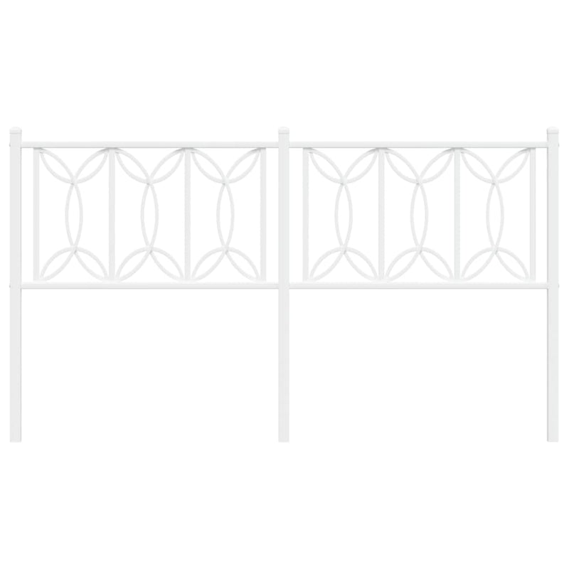 vidaXL fehér fém fejtámla 150 cm
