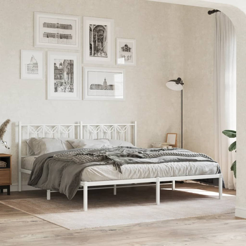 vidaXL fehér fém fejtámla 180 cm