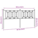 vidaXL fehér fém fejtámla 180 cm