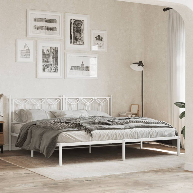 vidaXL fehér fém fejtámla 193 cm