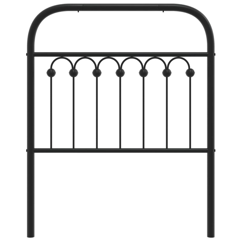 vidaXL fekete fém fejtámla 75 cm