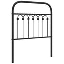 vidaXL fekete fém csere fejtámla 80 cm