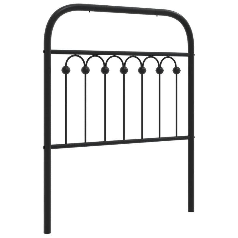 vidaXL fekete fém fejtámla 80 cm