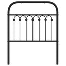 vidaXL fekete fém csere fejtámla 80 cm