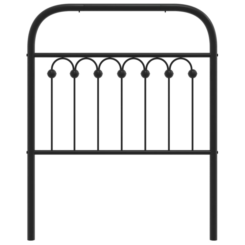 vidaXL fekete fém fejtámla 80 cm