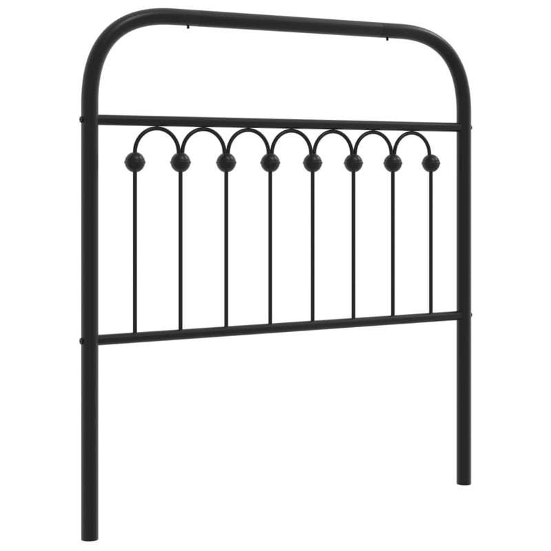 vidaXL fekete fém fejtámla 90 cm