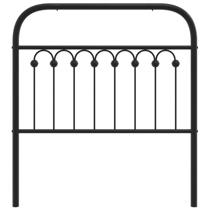 vidaXL fekete fém fejtámla 90 cm