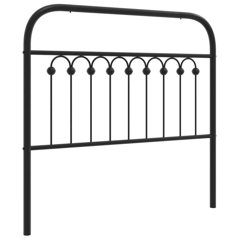 vidaXL fekete fém fejtámla 100 cm