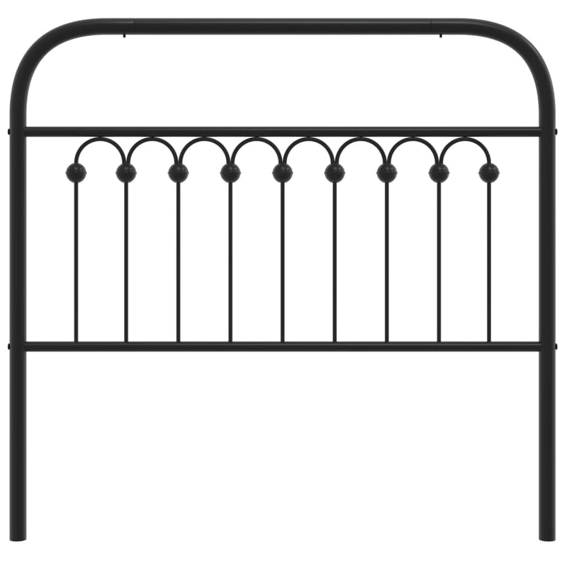 vidaXL fekete fém fejtámla 100 cm