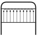 vidaXL fekete fém csere fejtámla 107 cm