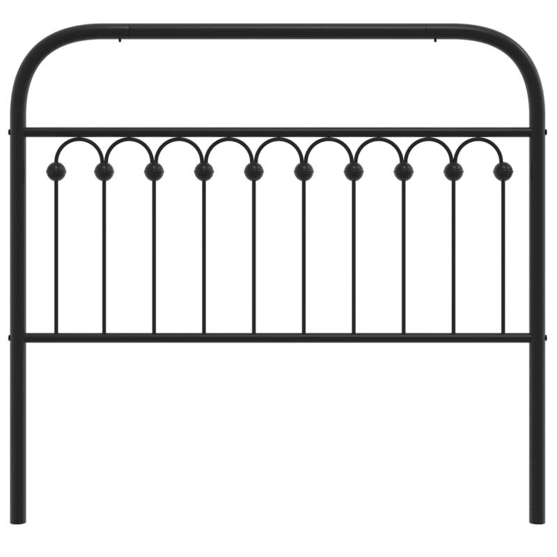 vidaXL fekete fém fejtámla 107 cm