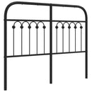 vidaXL fekete fém csere fejtámla 120 cm