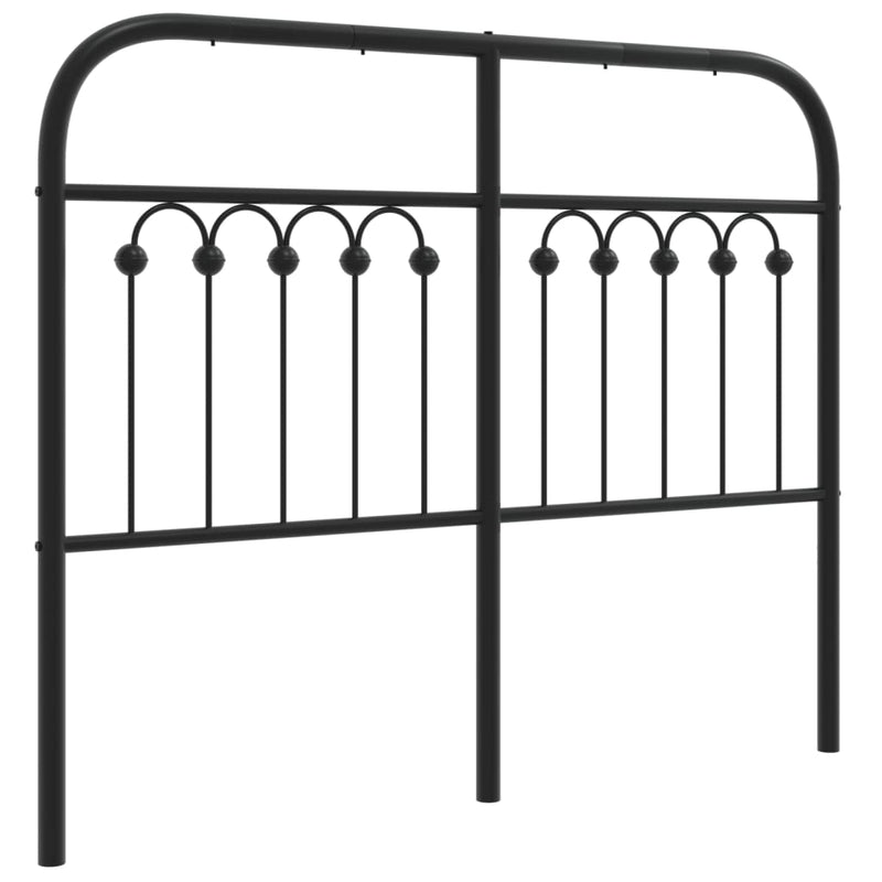 vidaXL fekete fém fejtámla 120 cm
