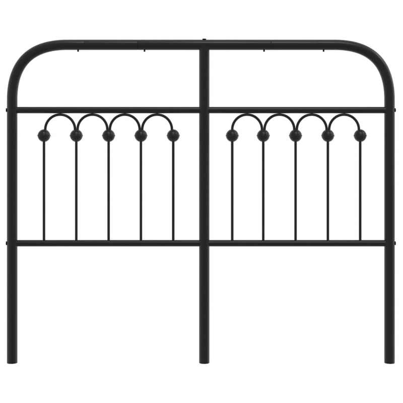 vidaXL fekete fém fejtámla 120 cm