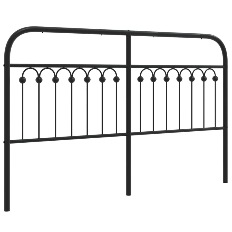 vidaXL fekete fém fejtámla 150 cm