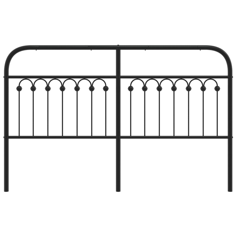 vidaXL fekete fém fejtámla 150 cm