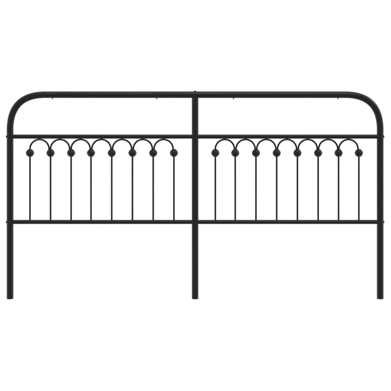 vidaXL fekete fém fejtámla 180 cm