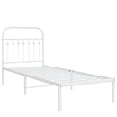 vidaXL fehér fém ágykeret fejtámlával 80x200 cm